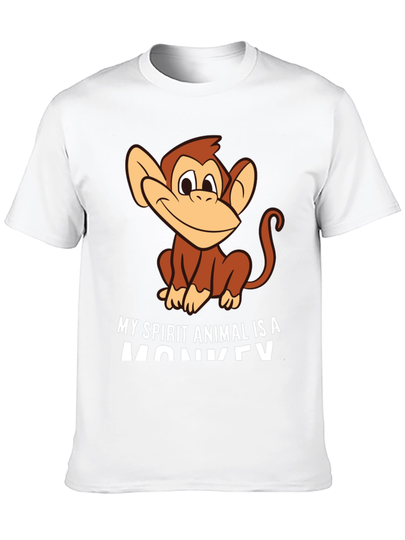 My Spirit Animal Monkey T-Shirt - Black