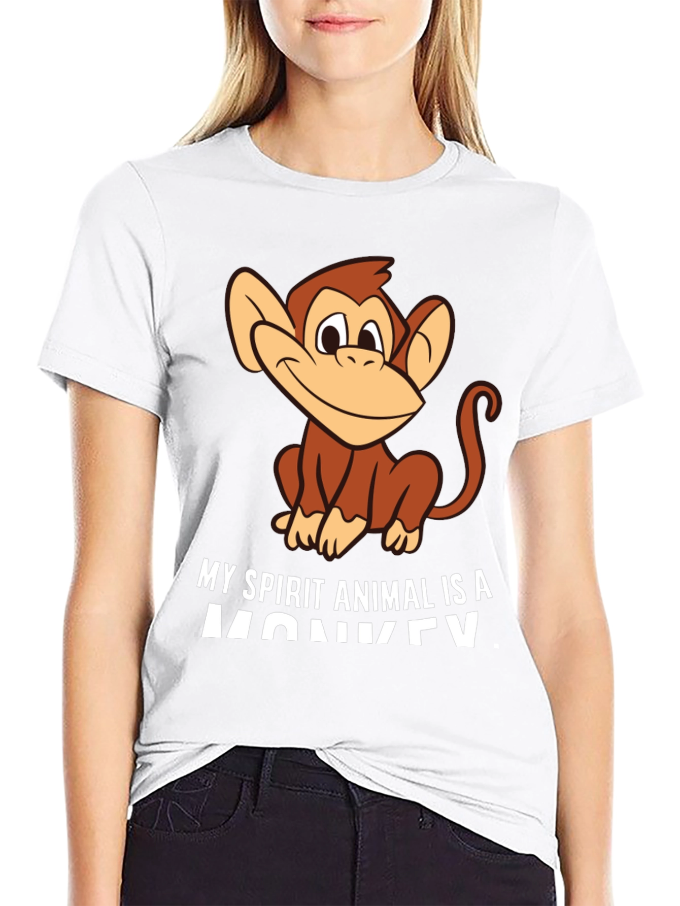 My Spirit Animal Monkey T-Shirt - Black