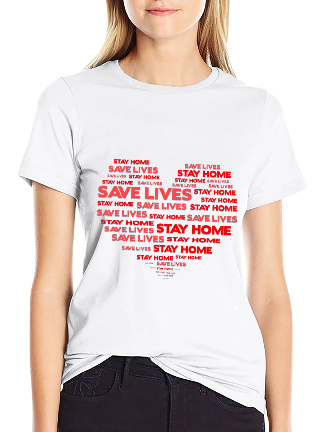 Stay Home Save Lives Graphic Tee