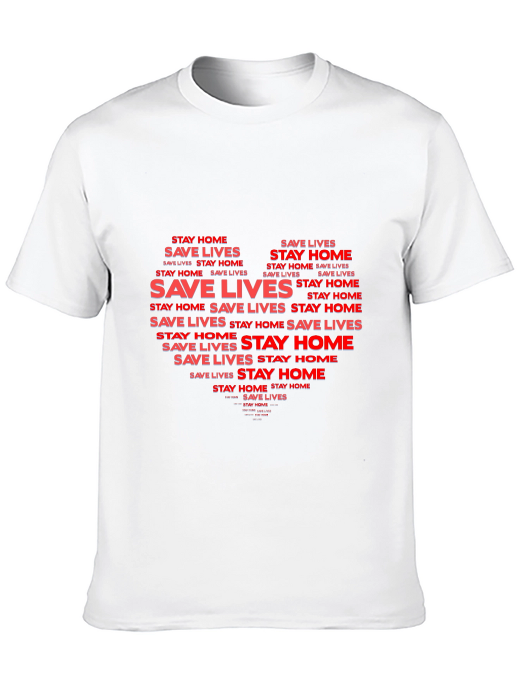 Stay Home Save Lives Graphic Tee