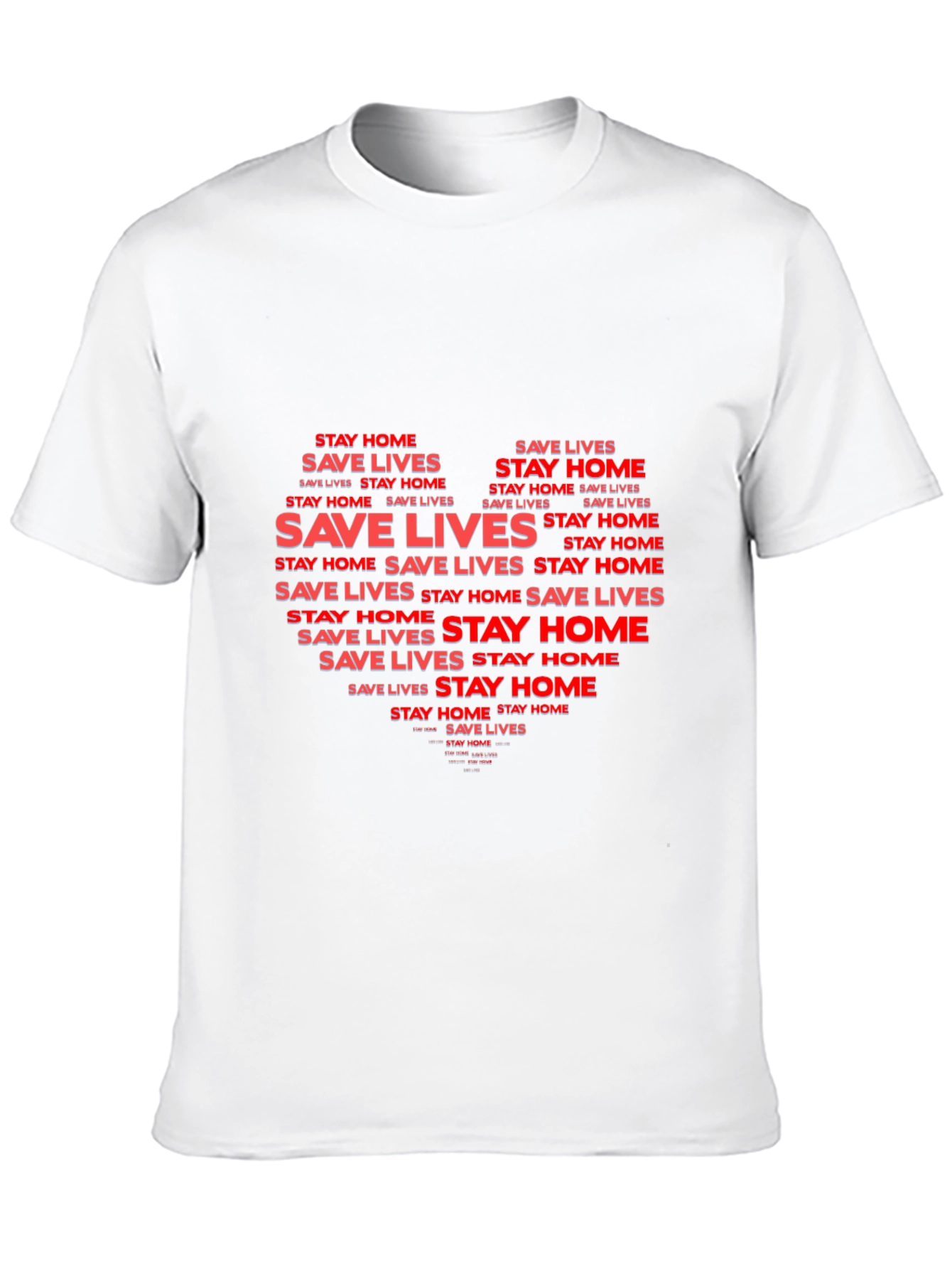 Stay Home Save Lives Graphic Tee