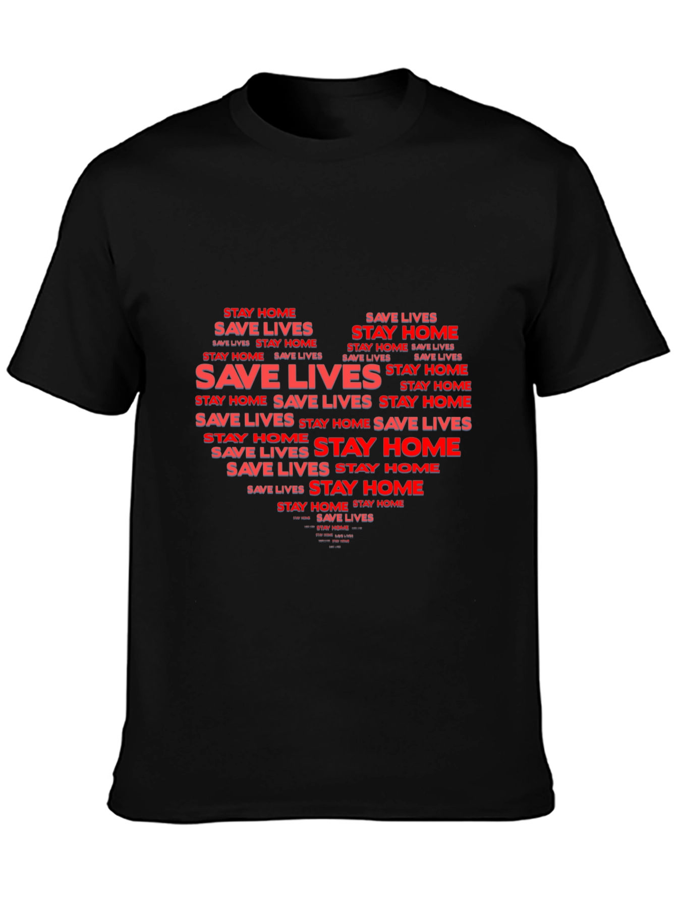 Stay Home Save Lives Graphic Tee