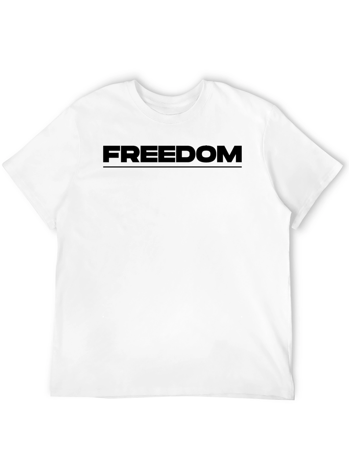 Freedom Graphic Black T-Shirt - Menswear