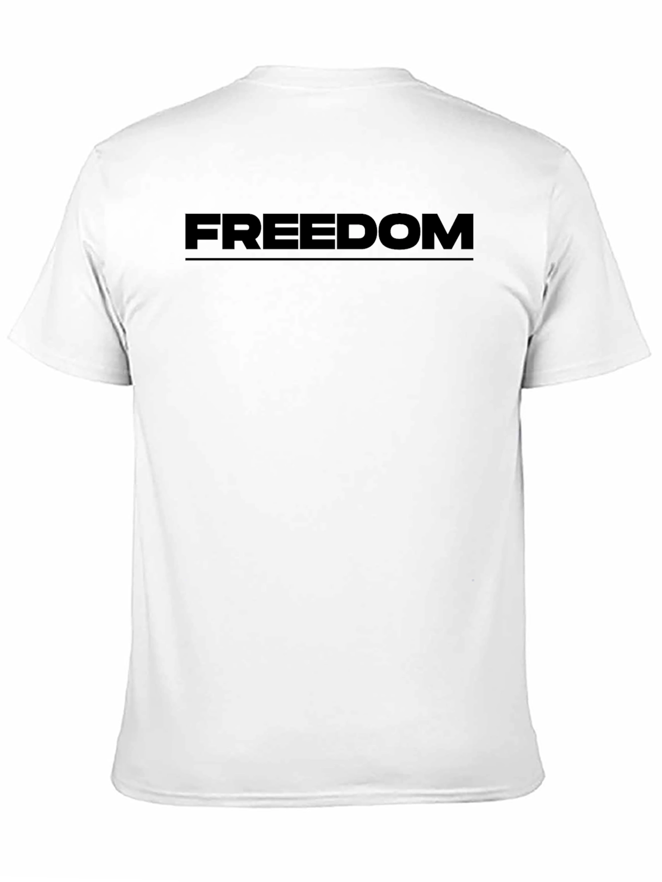 Freedom Graphic Black T-Shirt - Menswear