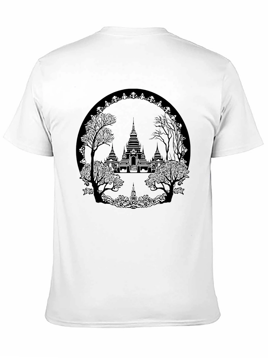 Black Temple Graphic T-Shirt
