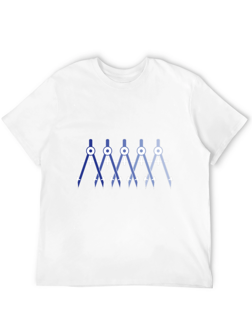 Geometric Compass T-Shirt - Black Cotton Blend