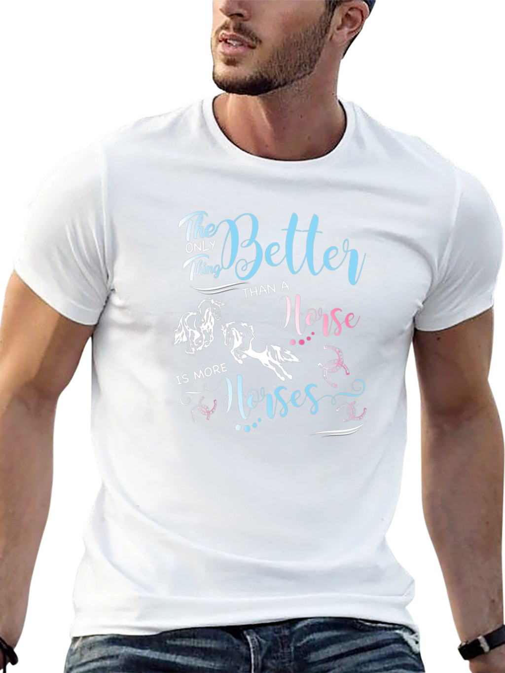 Better Than A Horse Black T-Shirt