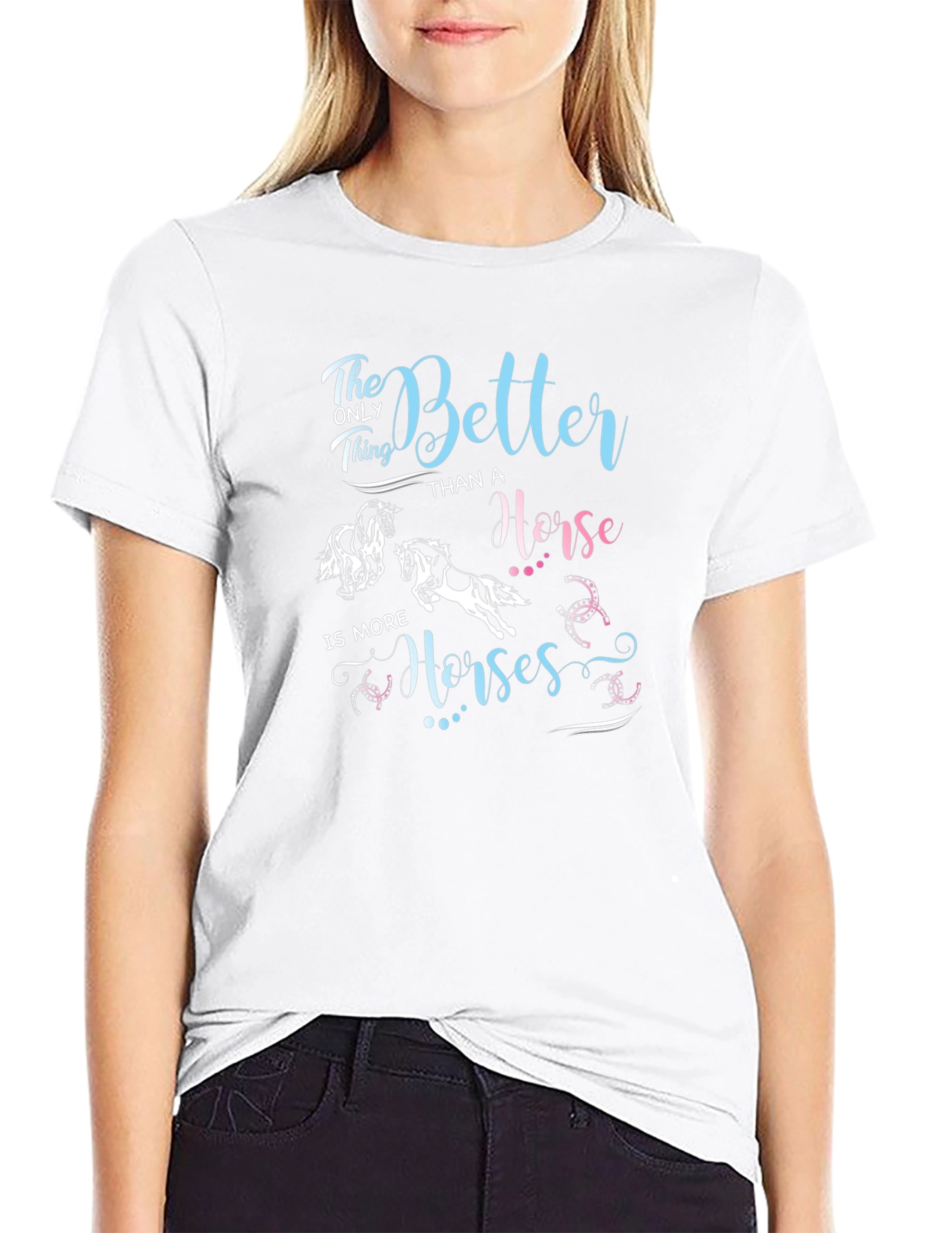 Better Than A Horse Black T-Shirt