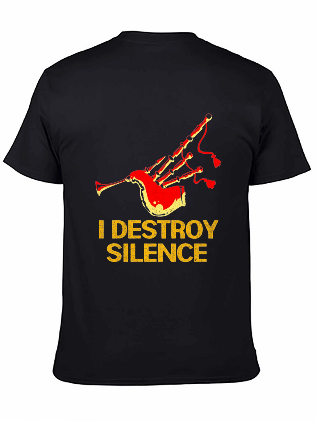 I Destroy Silence Bagpipe T-Shirt