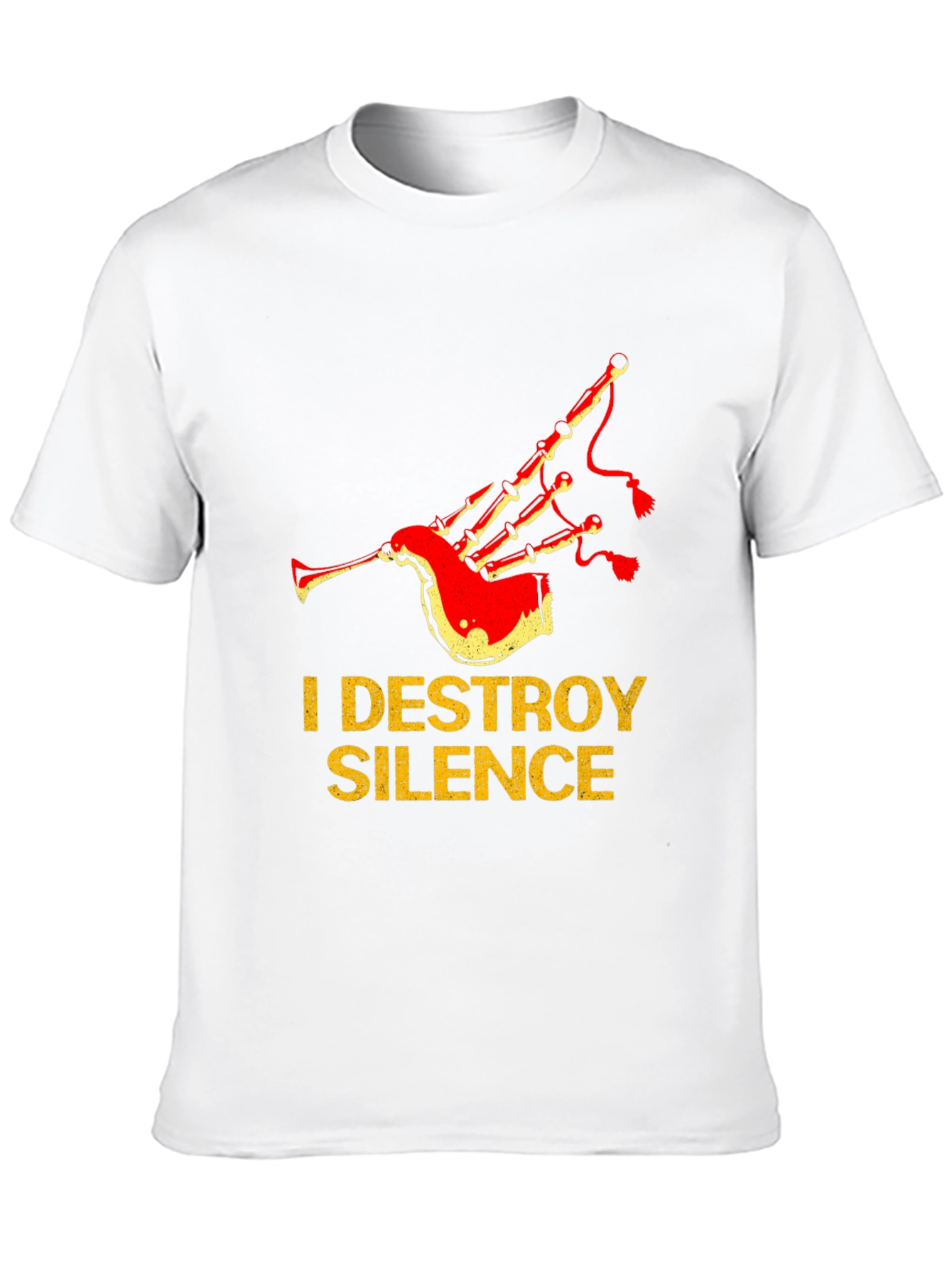 I Destroy Silence Bagpipe T-Shirt