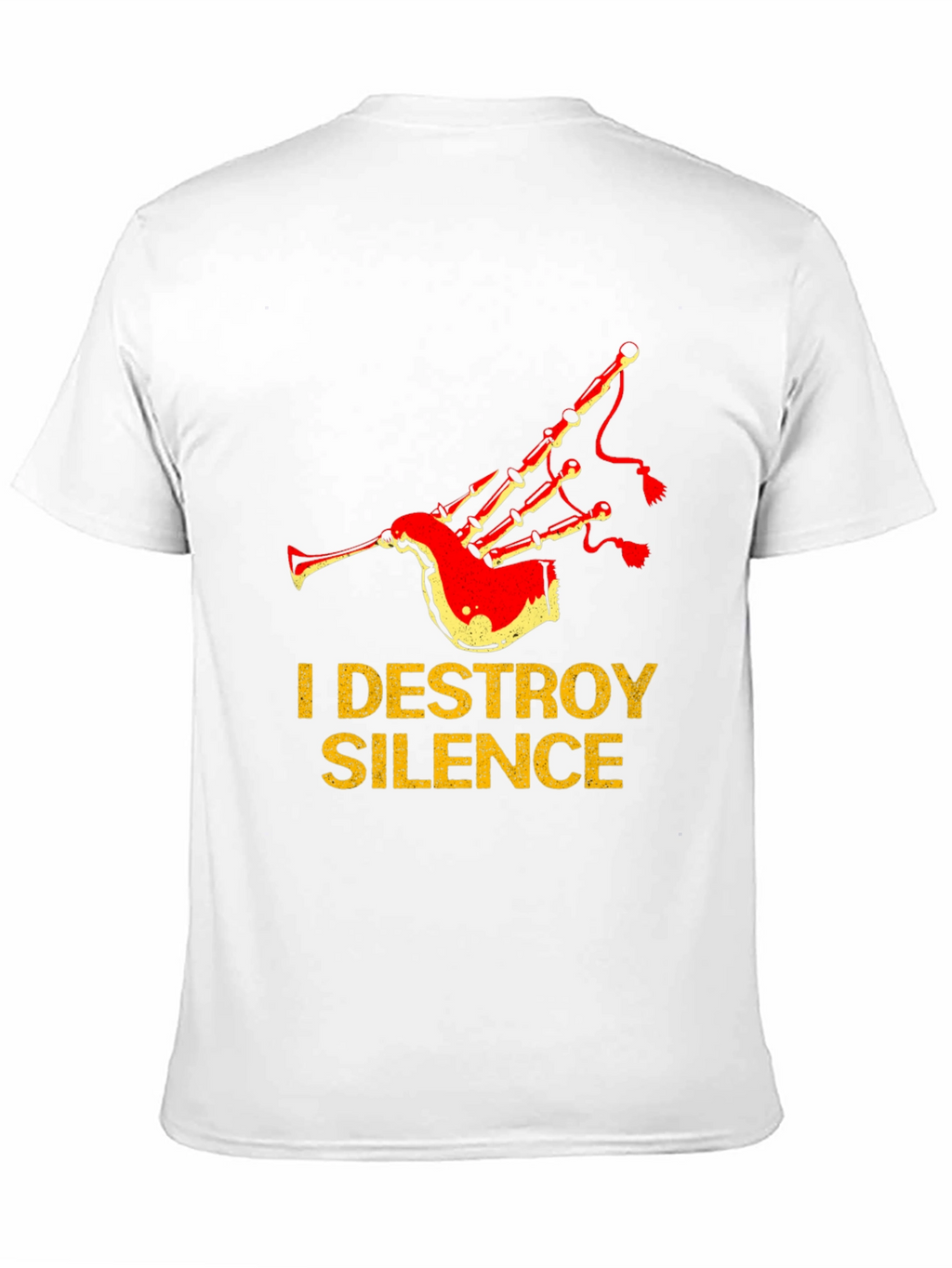 I Destroy Silence Bagpipe T-Shirt