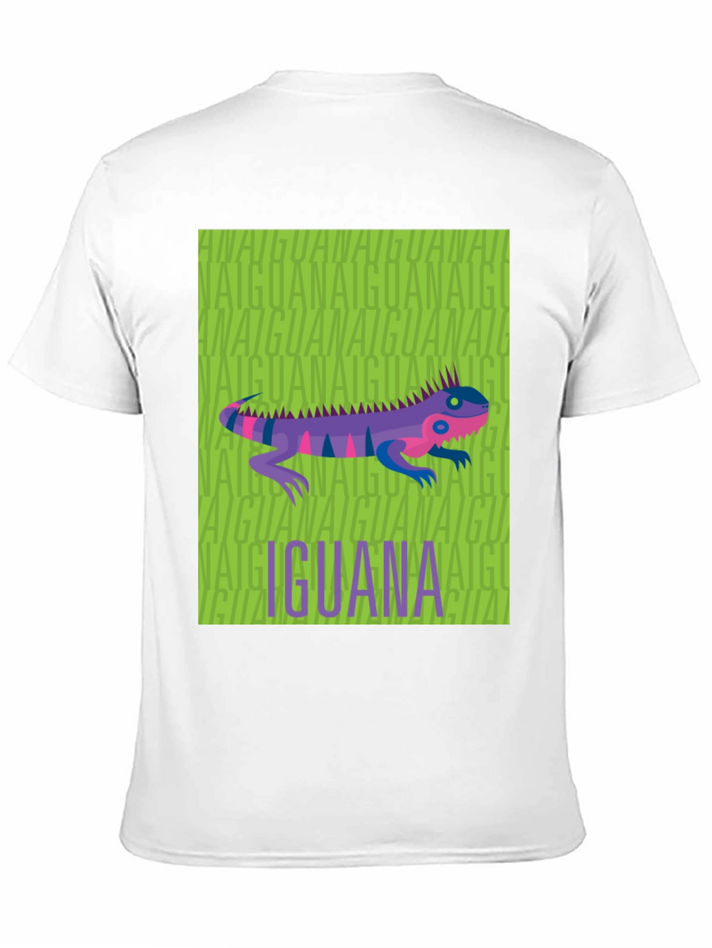 Iguana Graphic Print Black T-Shirt