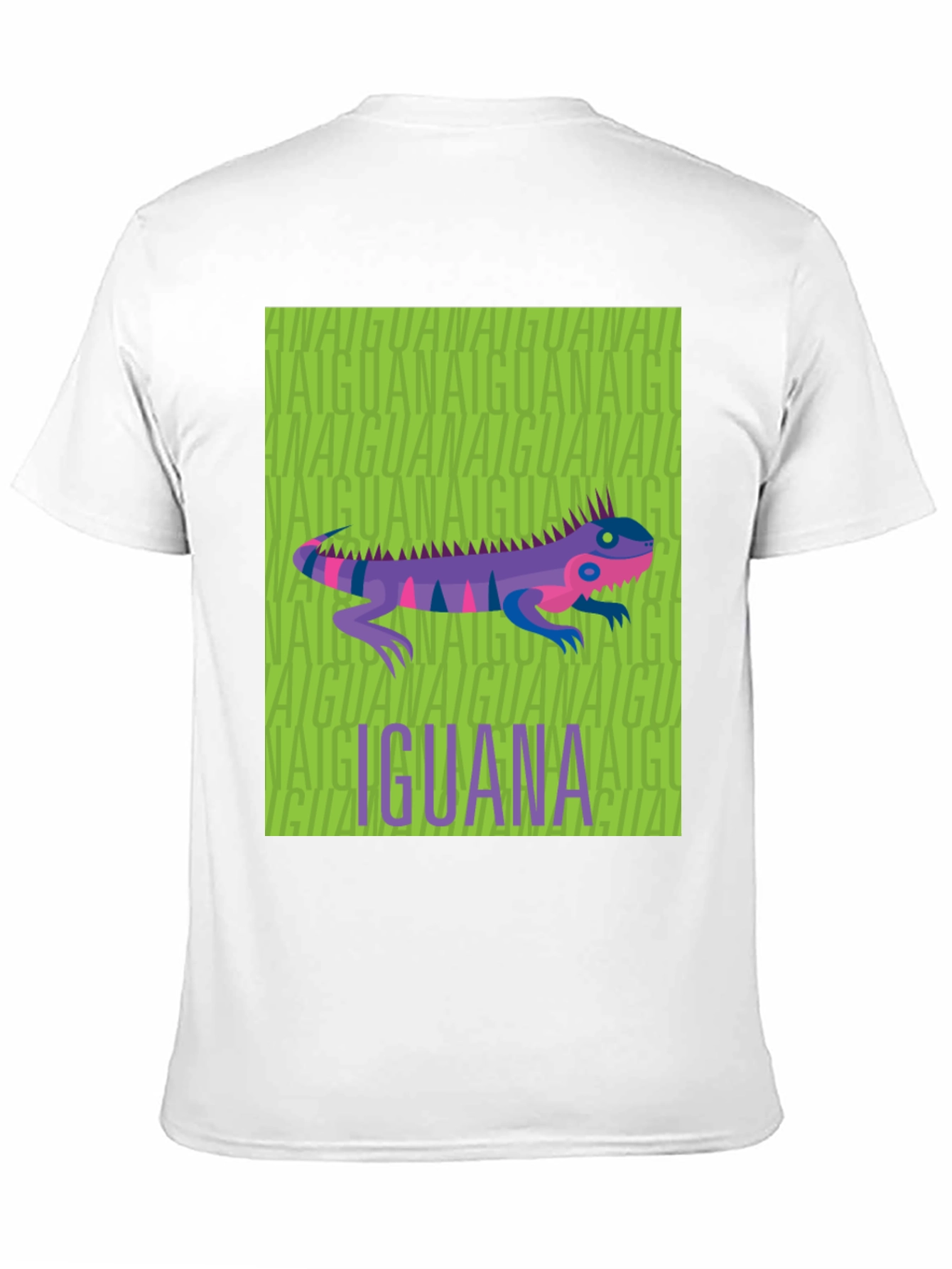 Iguana Graphic Print Black T-Shirt