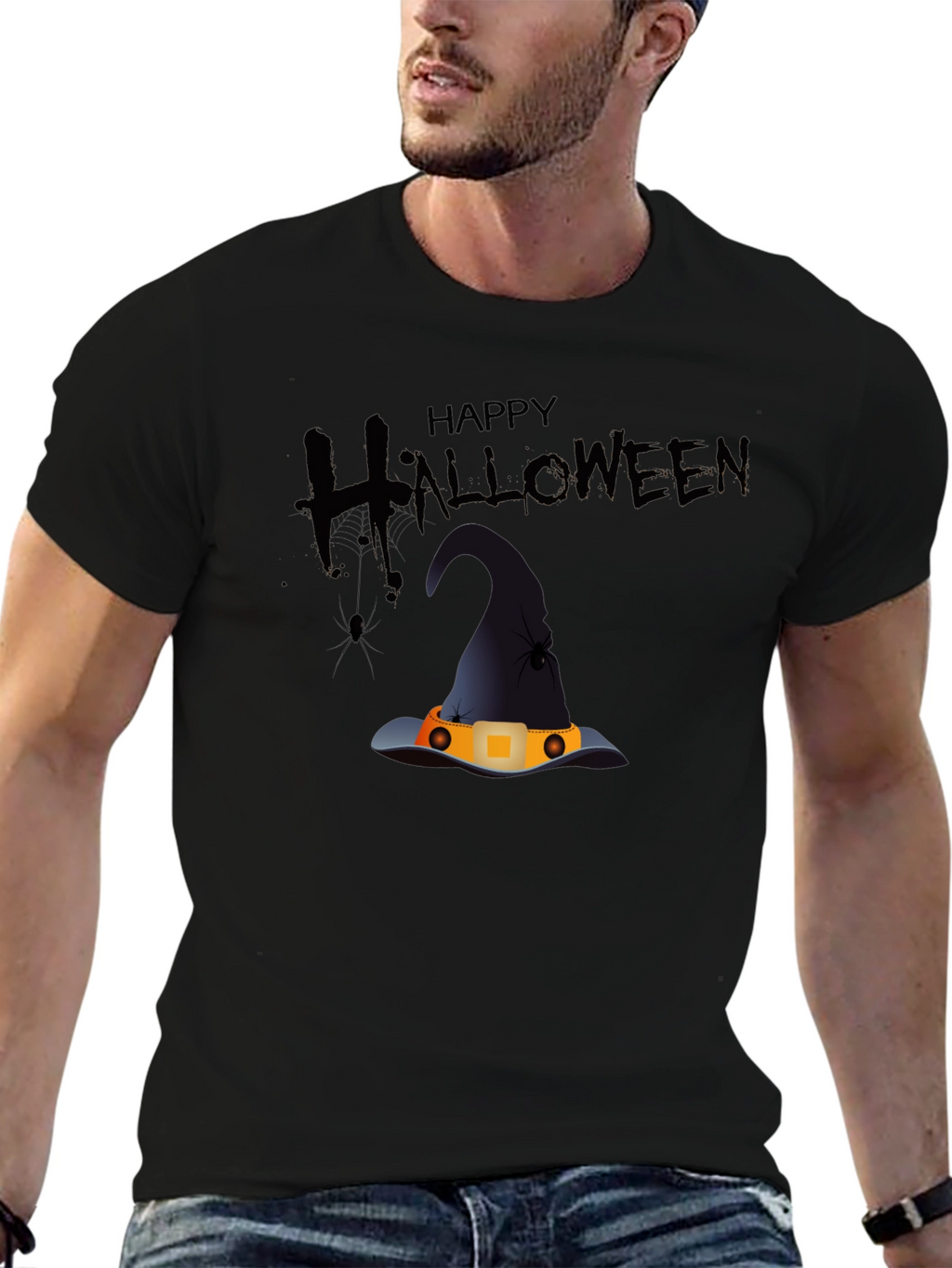 Happy Halloween Witch Hat T-Shirt