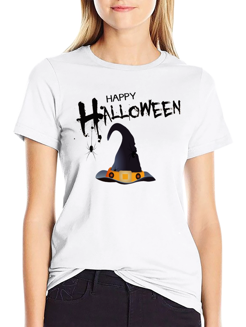 Happy Halloween Witch Hat T-Shirt