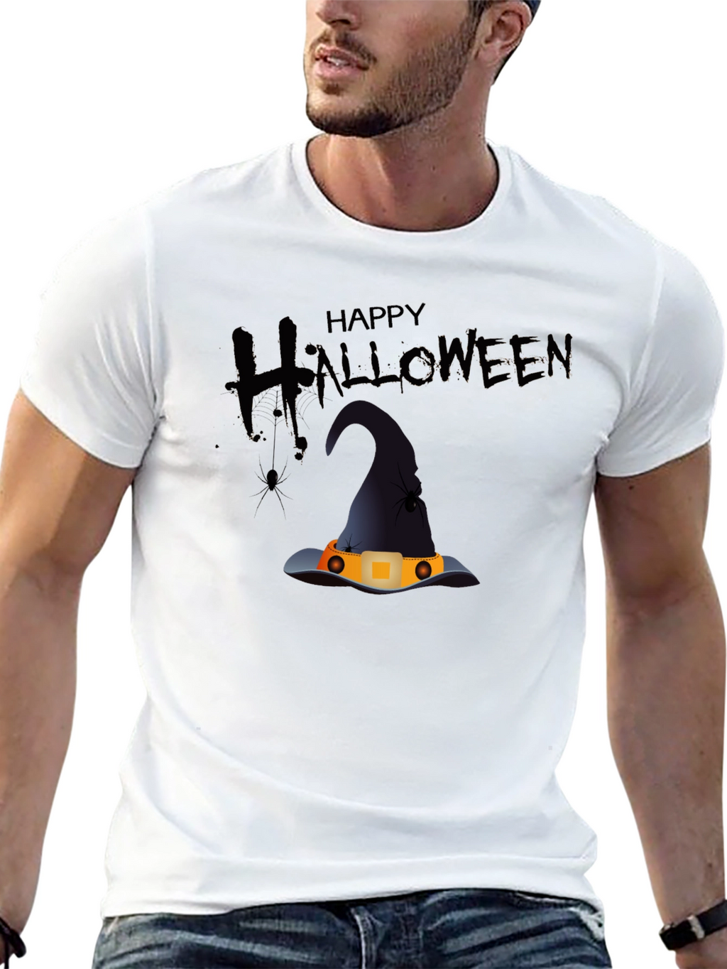 Happy Halloween Witch Hat T-Shirt
