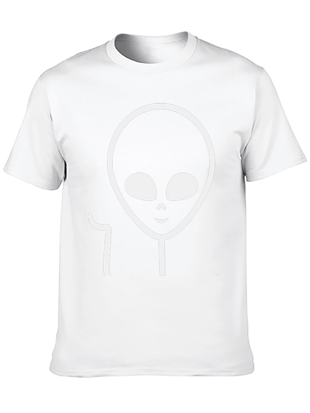 Alien Head Graphic Black T-Shirt