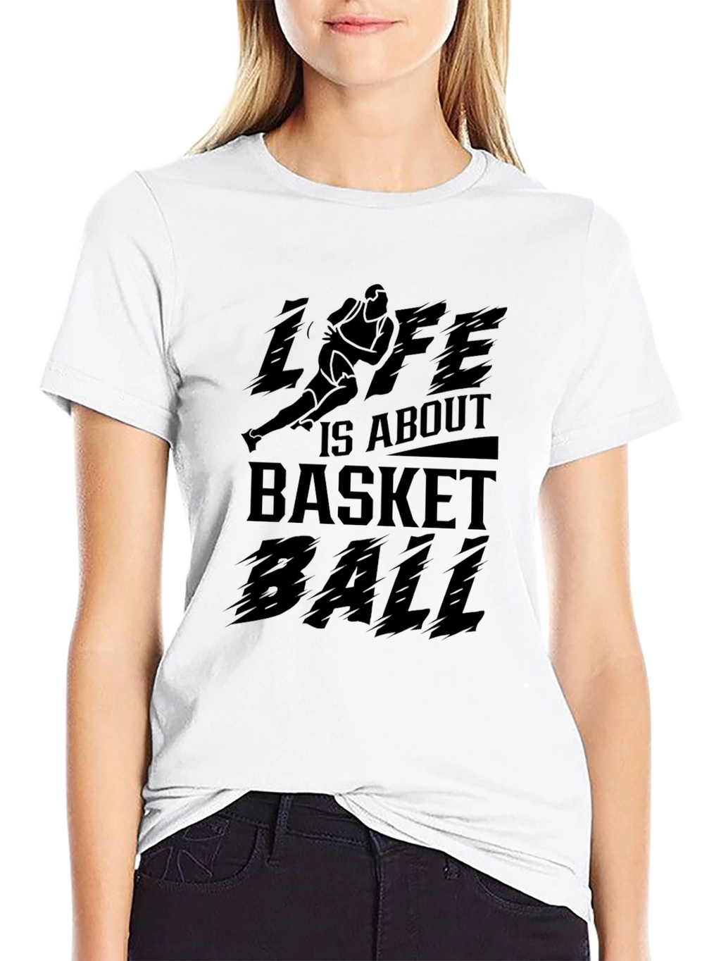Life Is About Basketball Graphic T-Shirt