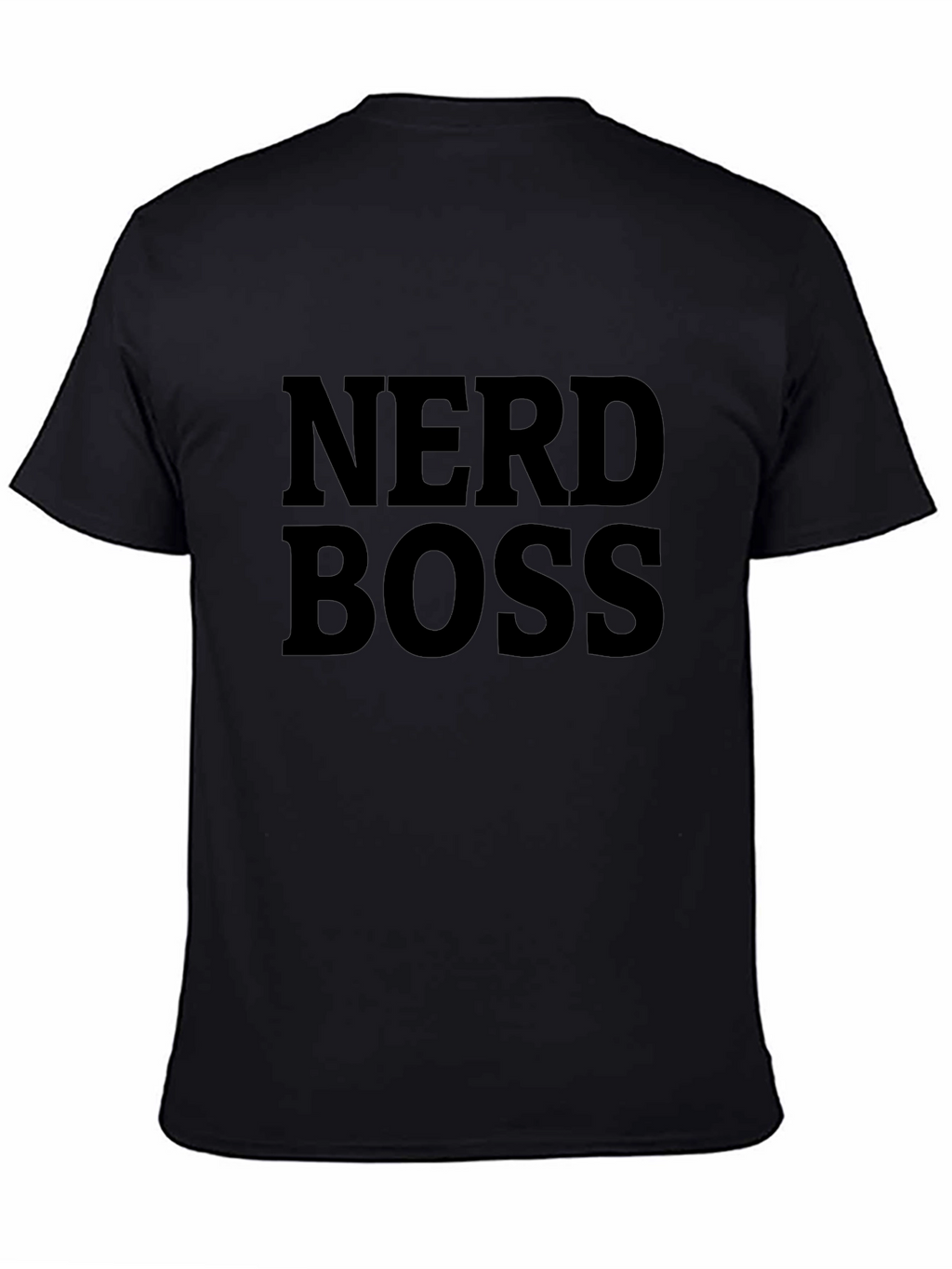 Nerd Boss Black Graphic T-Shirt