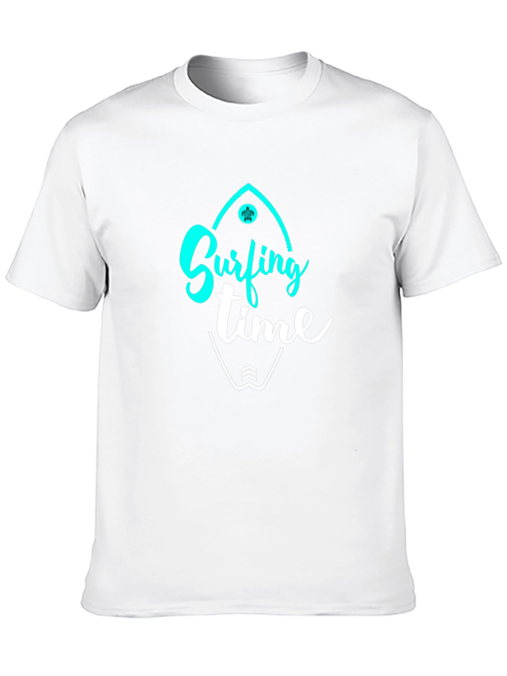 Surfing Time Black Graphic Tee