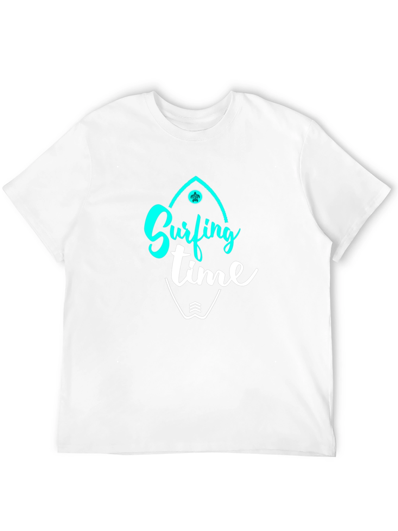 Surfing Time Black Graphic Tee