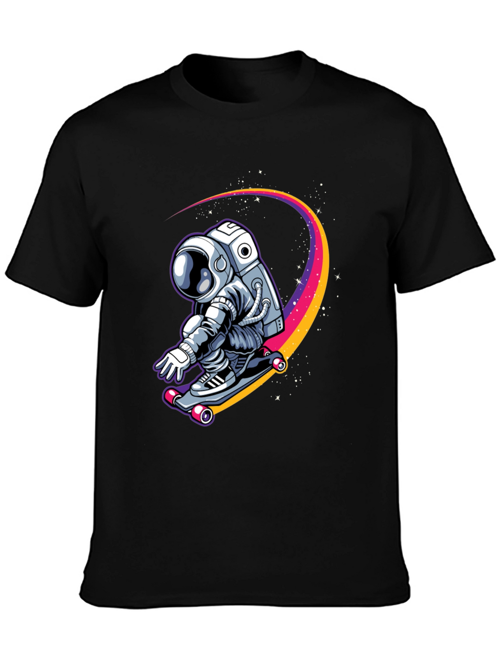 Astronaut Skateboarder Graphic Tee