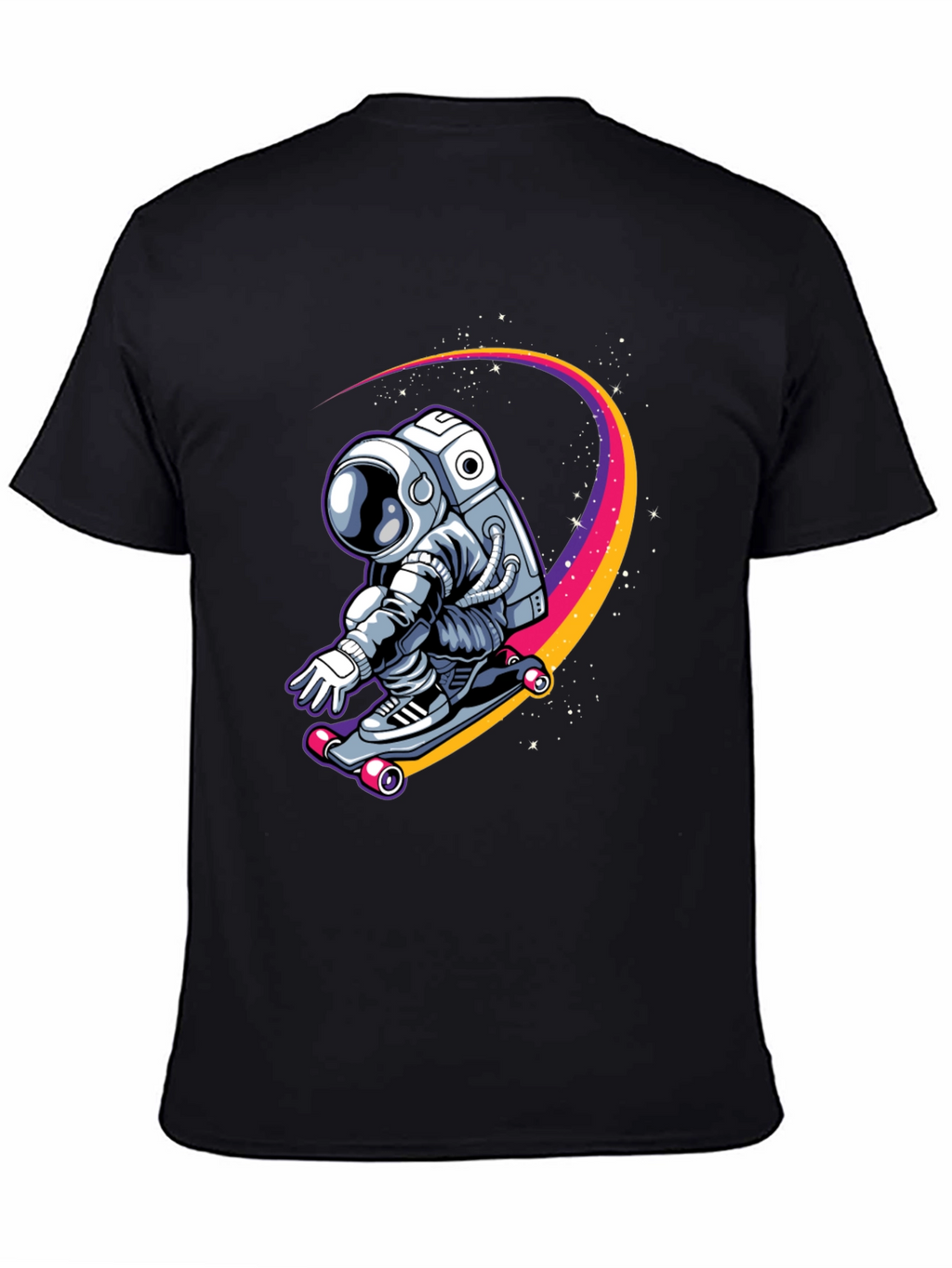 Astronaut Skateboarder Graphic Tee