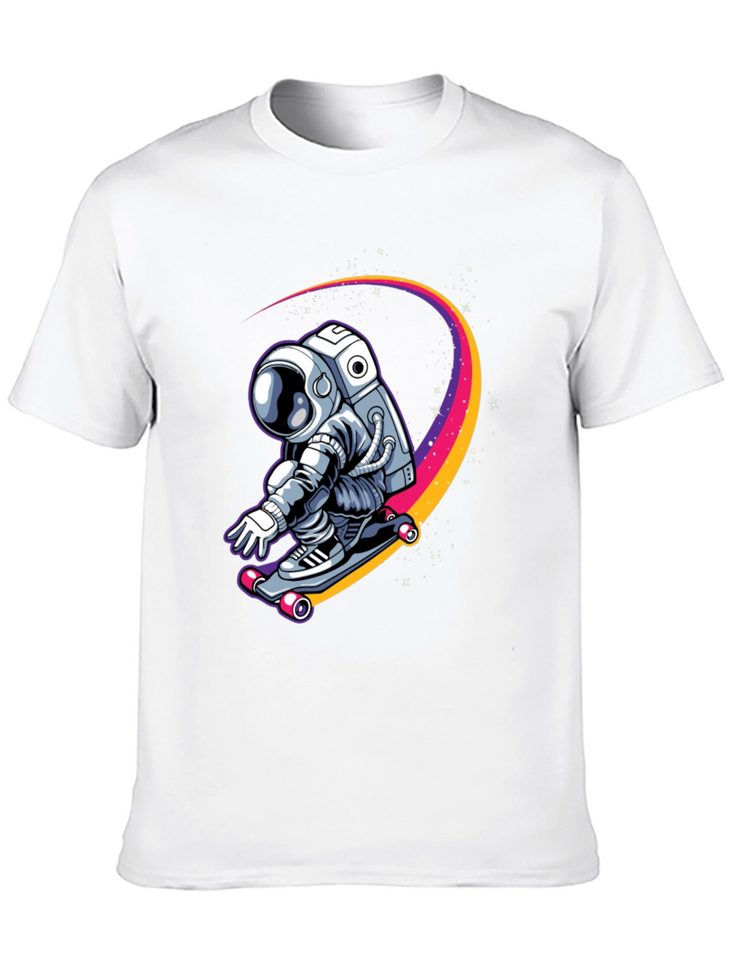 Astronaut Skateboarder Graphic Tee