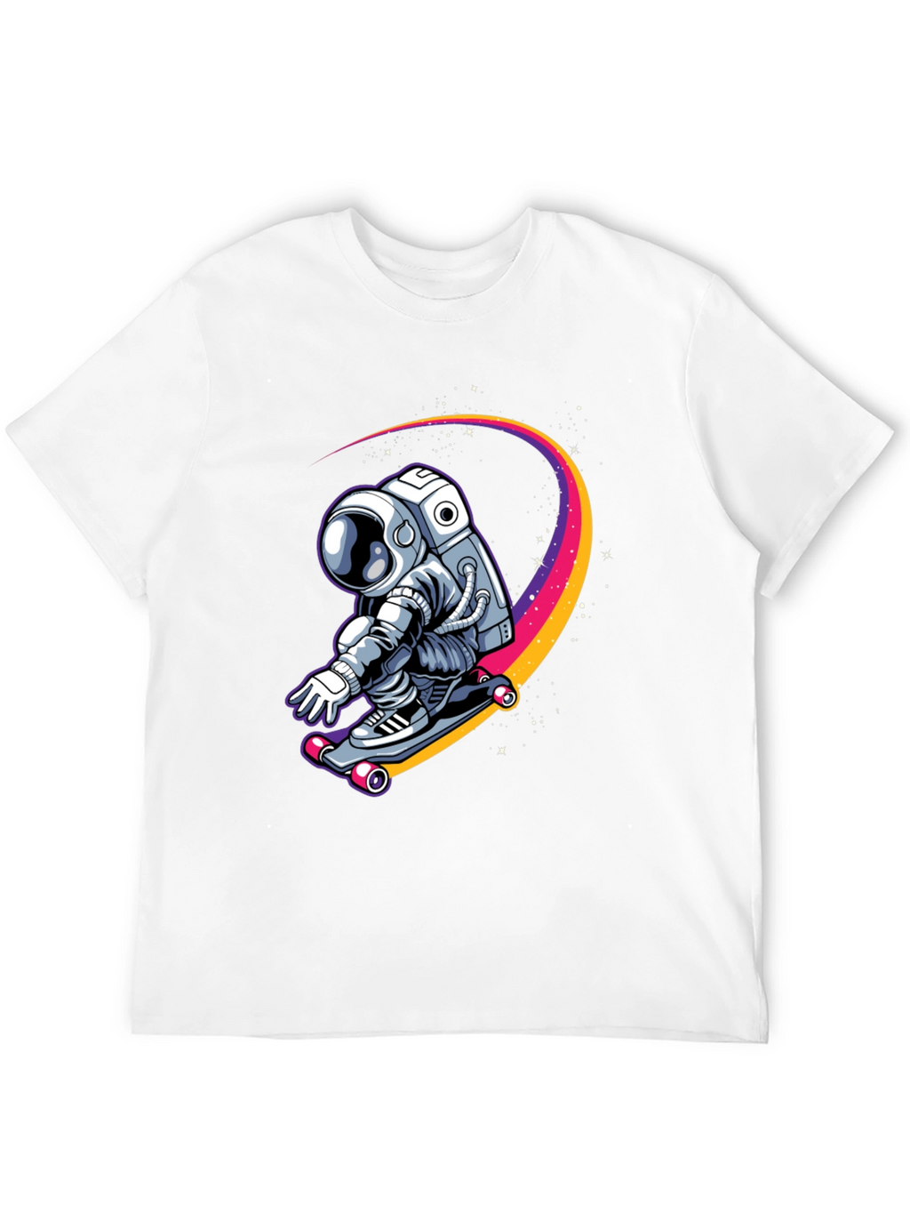 Astronaut Skateboarder Graphic Tee
