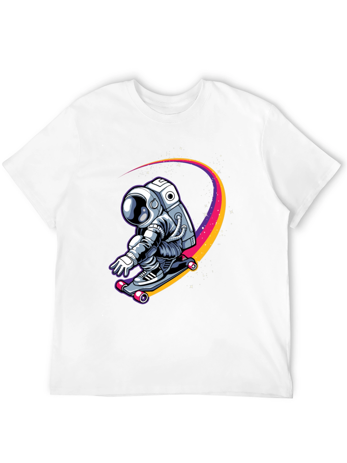 Astronaut Skateboarder Graphic Tee