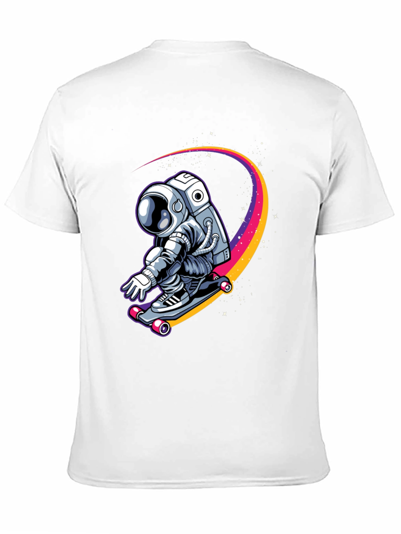 Astronaut Skateboarder Graphic Tee