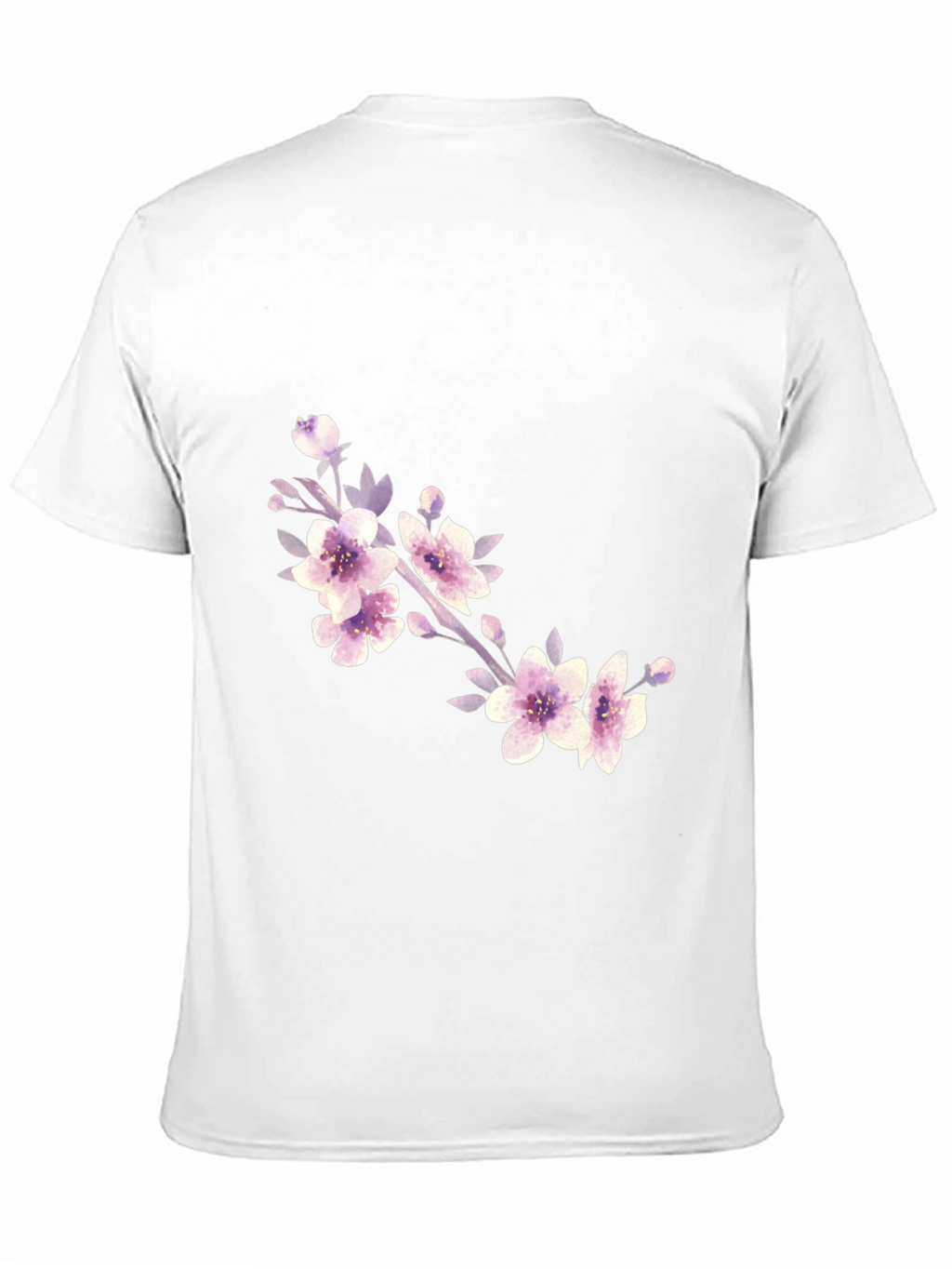 Floral Branch Black T-Shirt