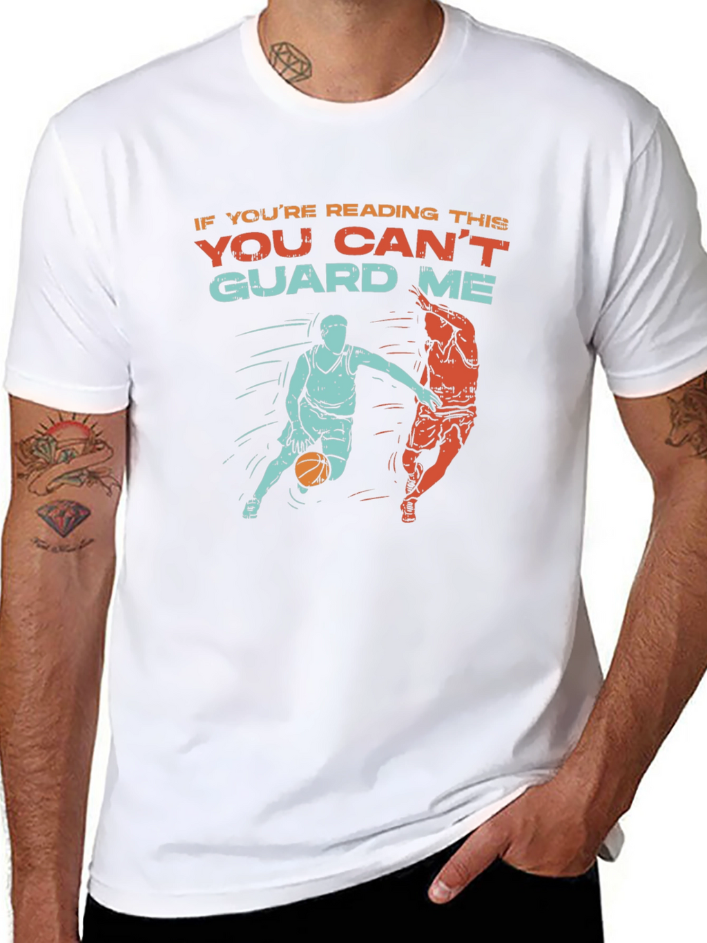 Basketball Graphic Tee - You Cant Guard Me
