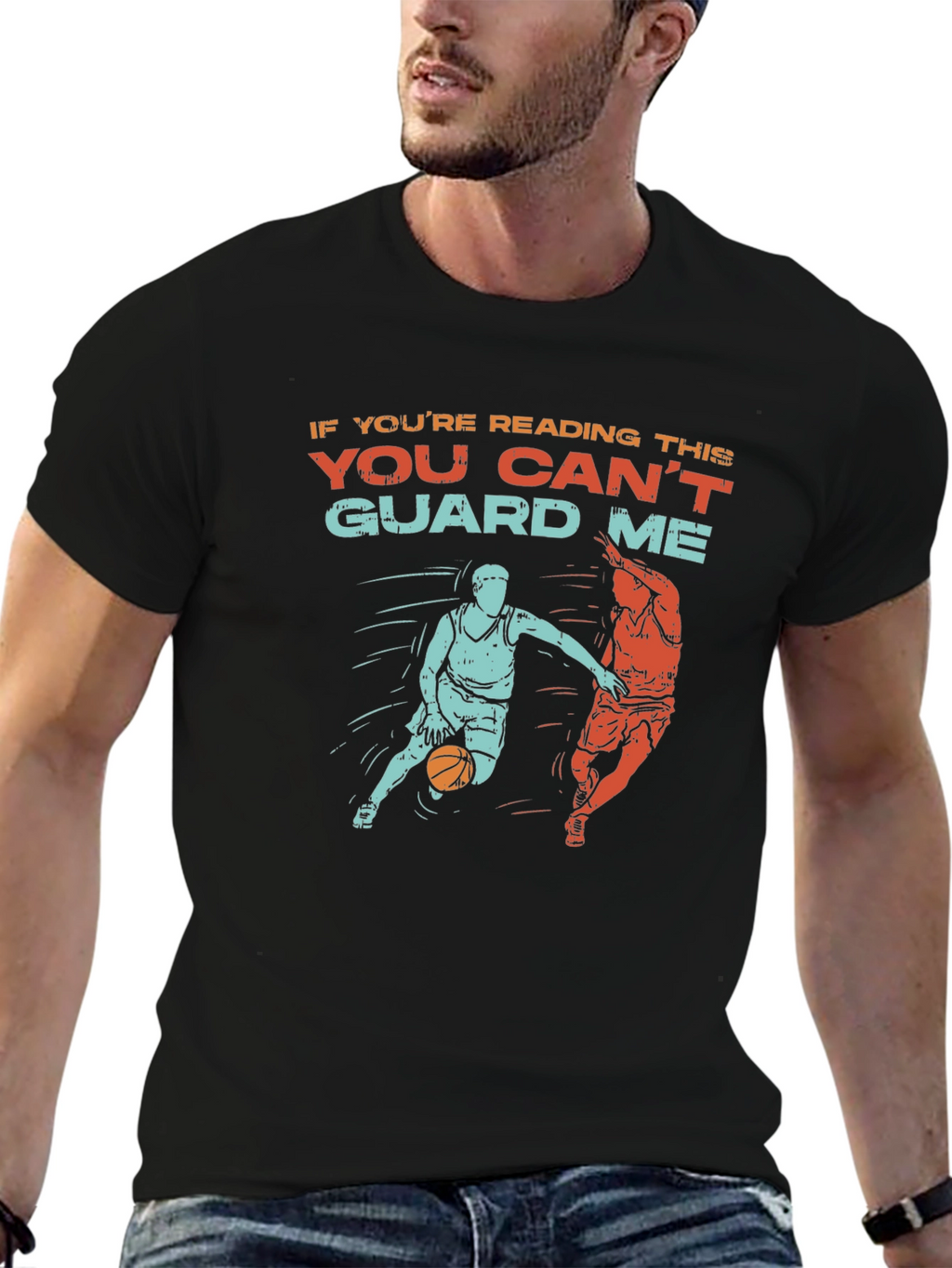 Basketball Graphic Tee - You Cant Guard Me