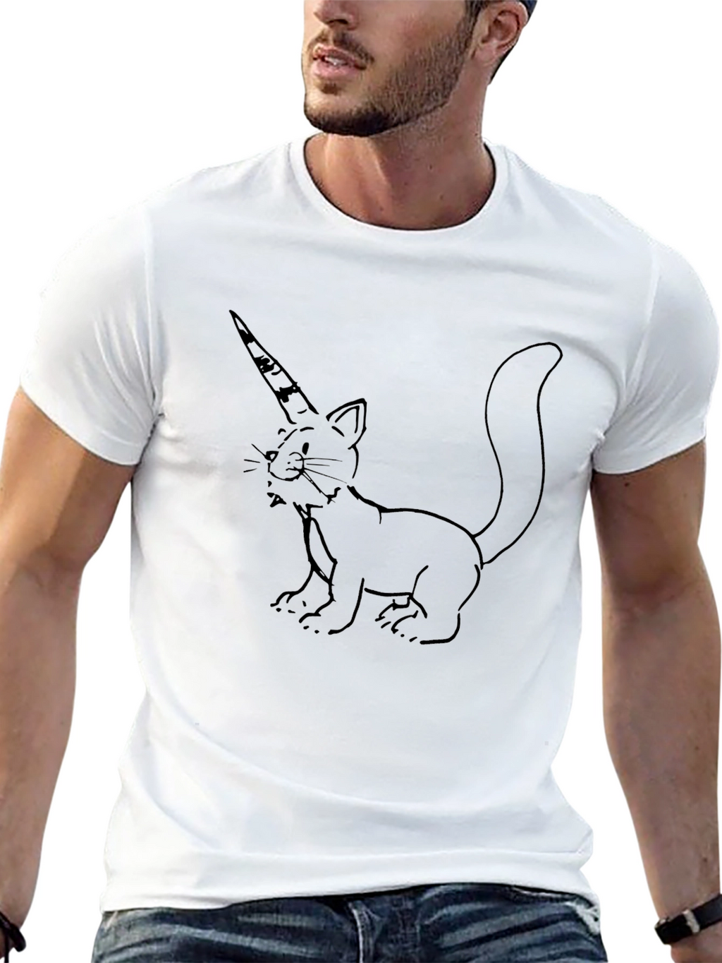 Unicat Graphic Tee - Mens Black T-Shirt