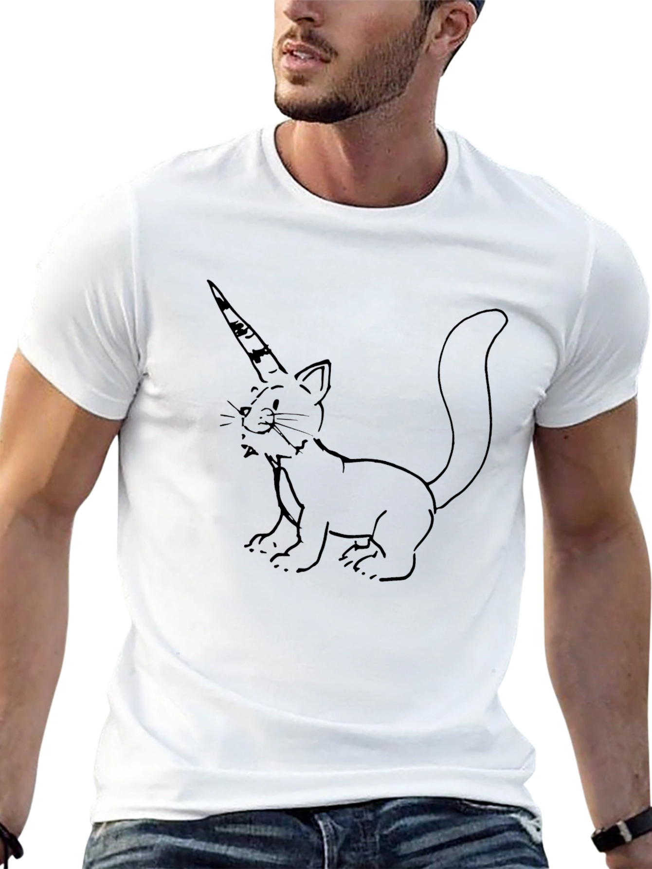 Unicat Graphic Tee - Mens Black T-Shirt