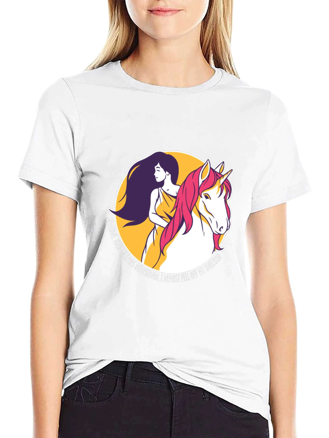 Unicorn Graphic T-Shirt - Delusional but Magical