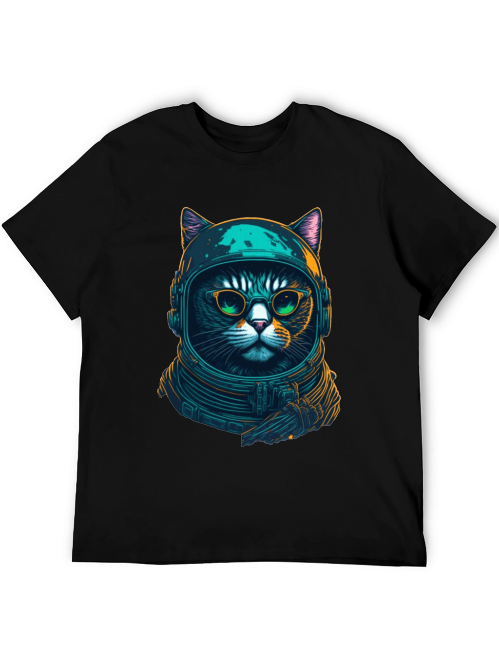 Cosmic Cat T-Shirt - Astronaut Kitty Design
