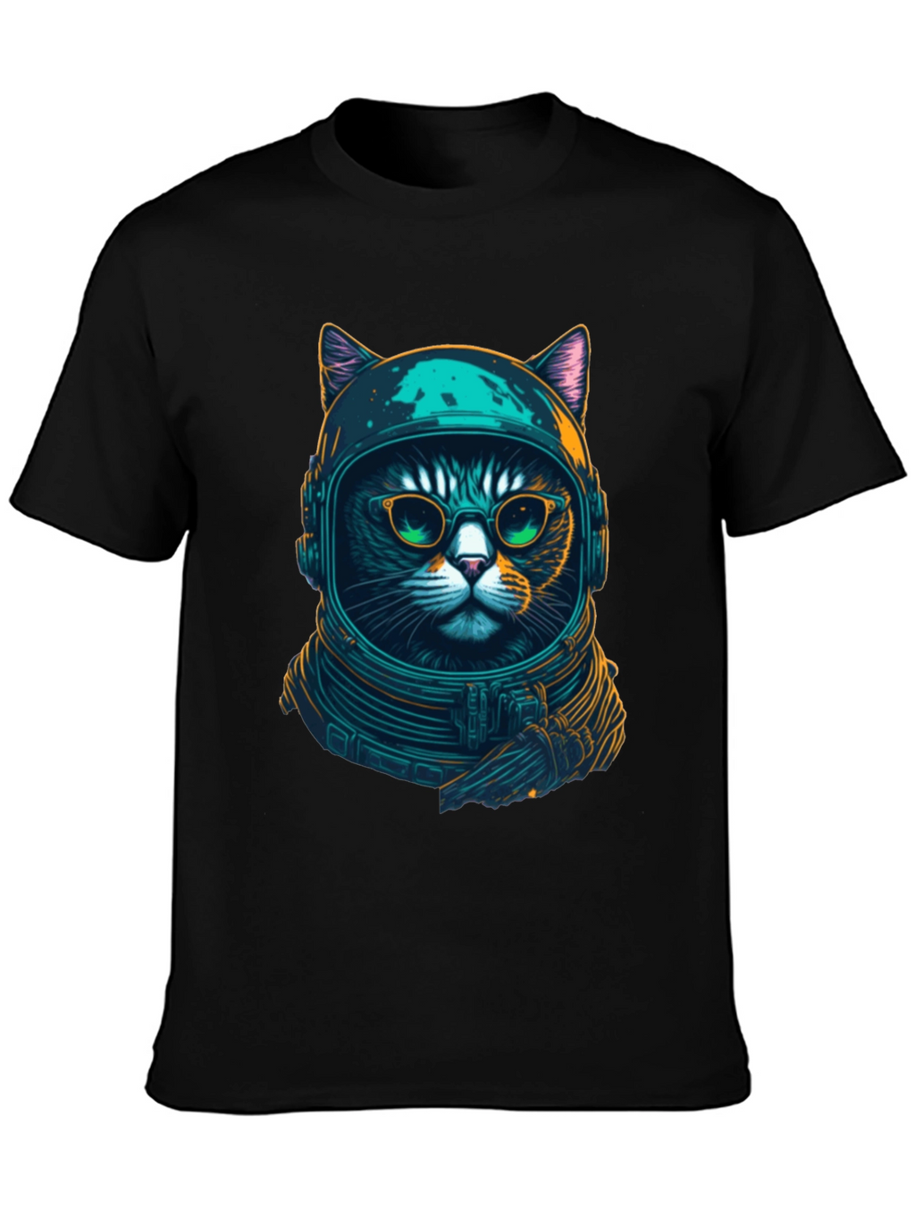 Cosmic Cat T-Shirt - Astronaut Kitty Design