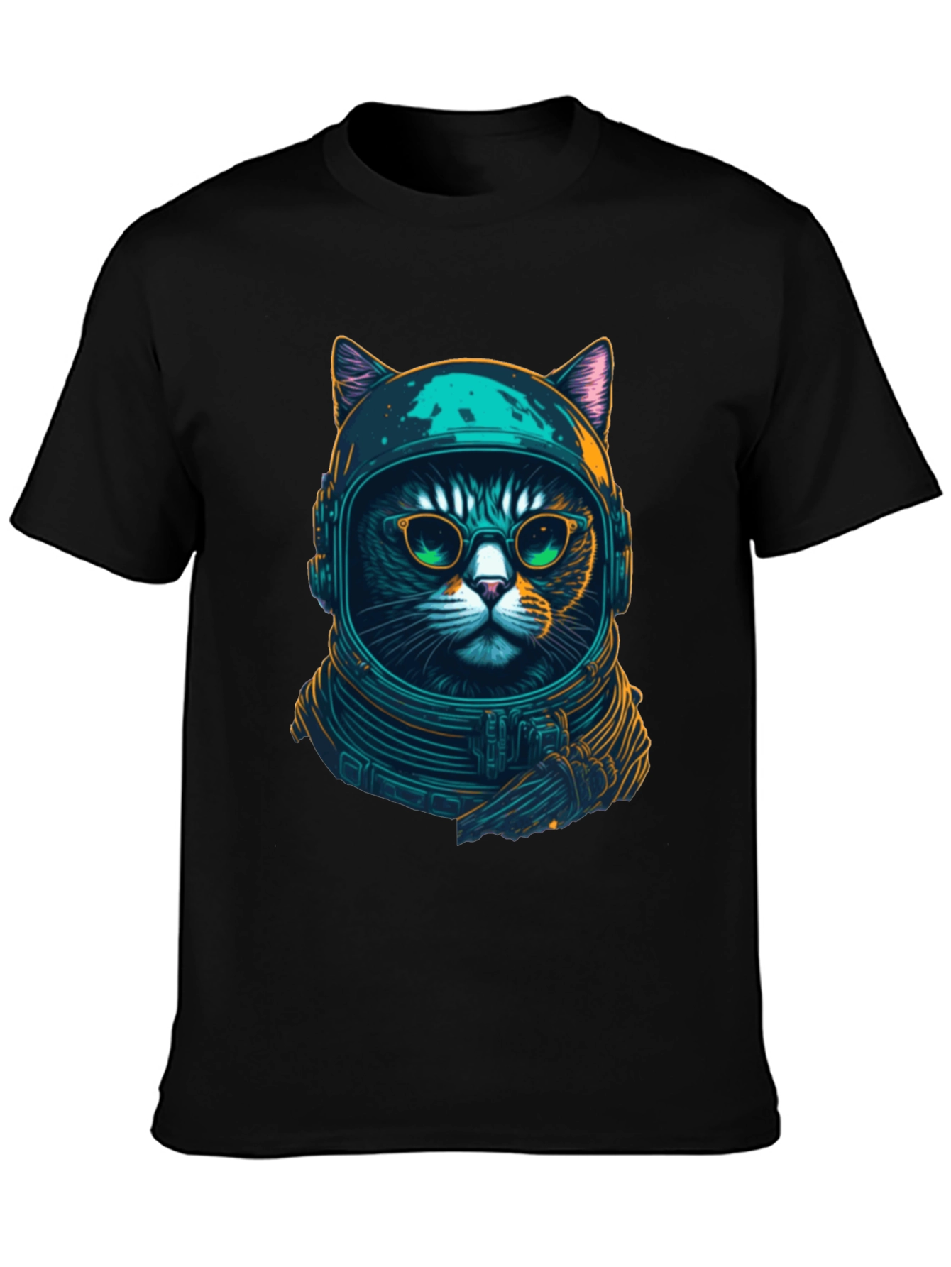 Cosmic Cat T-Shirt - Astronaut Kitty Design
