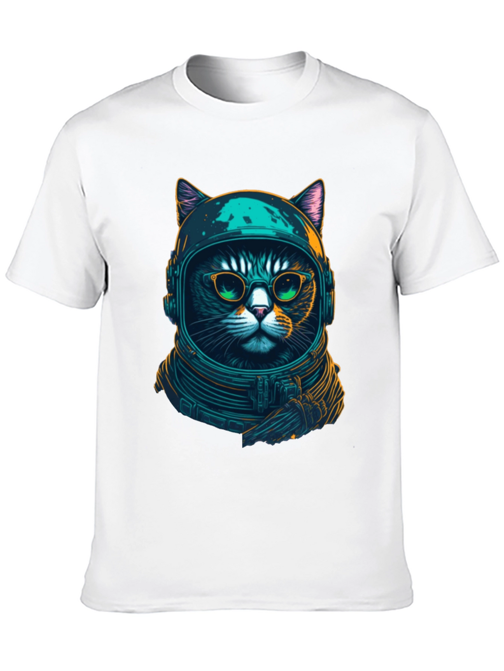 Cosmic Cat T-Shirt - Astronaut Kitty Design
