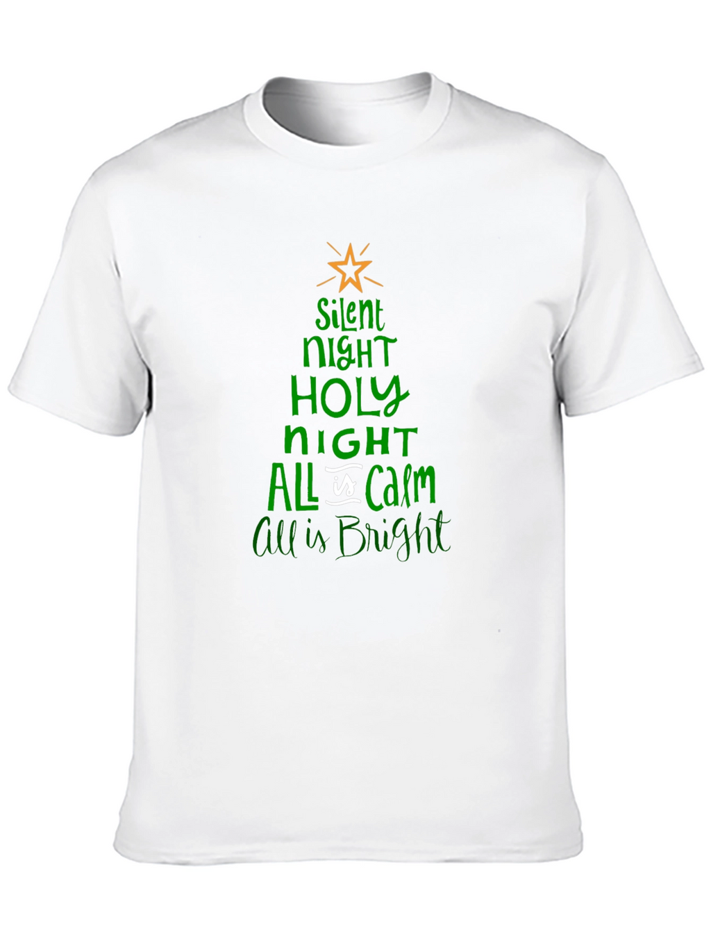 Silent Night Christmas Tree T-Shirt