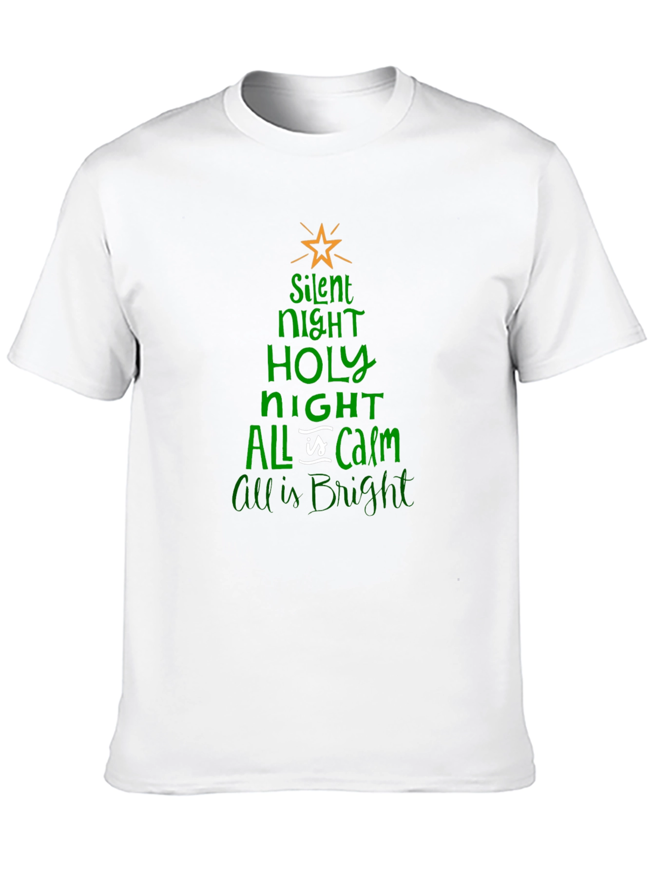 Silent Night Christmas Tree T-Shirt