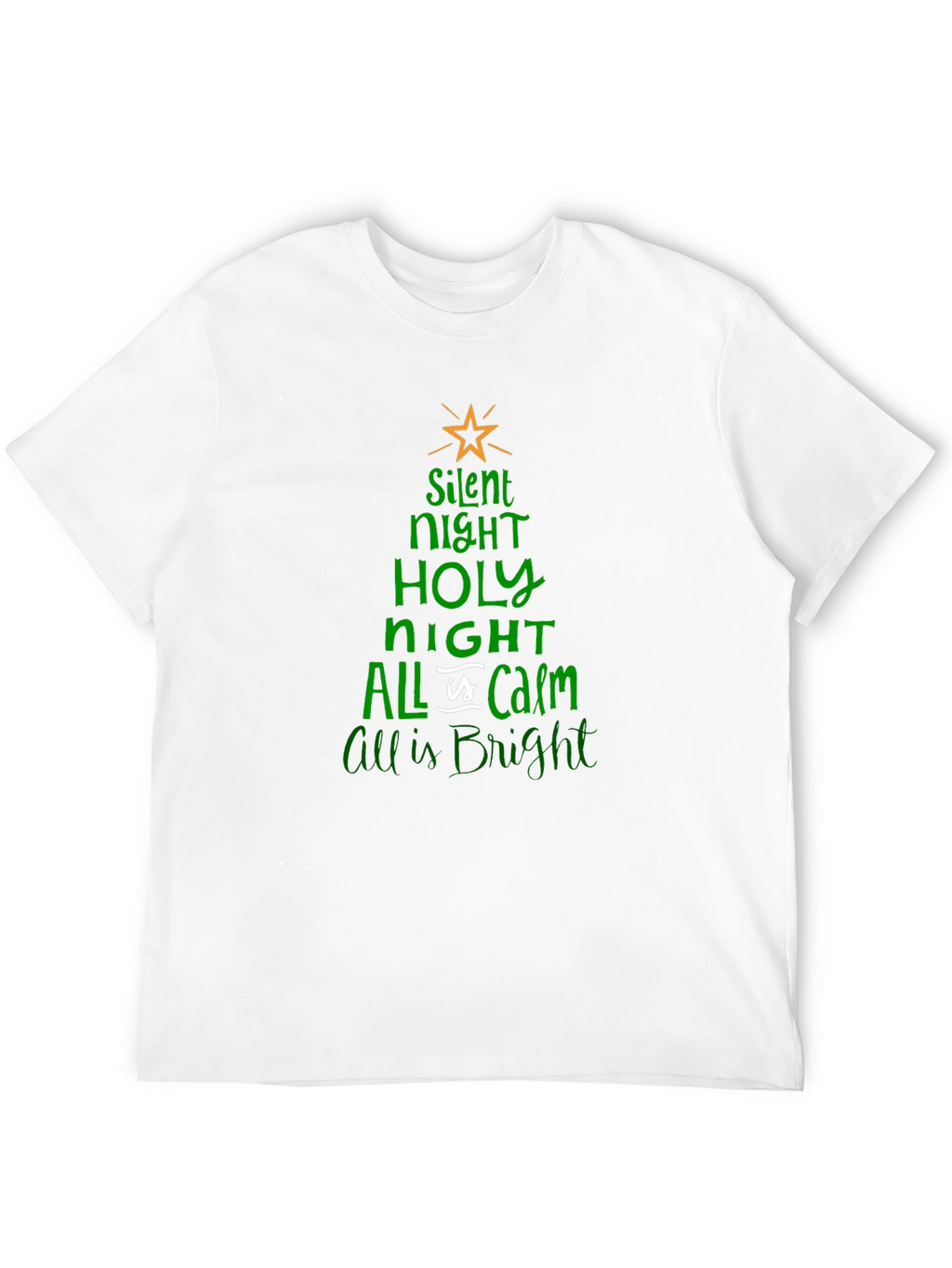 Silent Night Christmas Tree T-Shirt