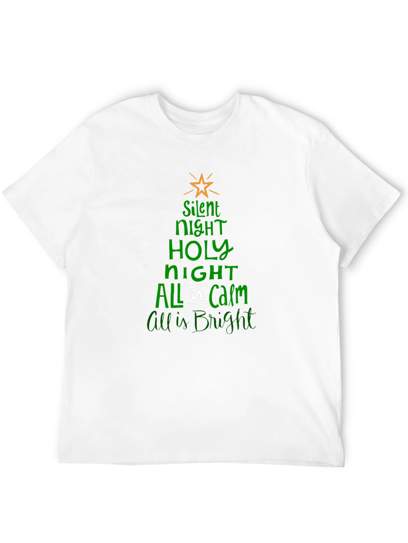 Silent Night Christmas Tree T-Shirt