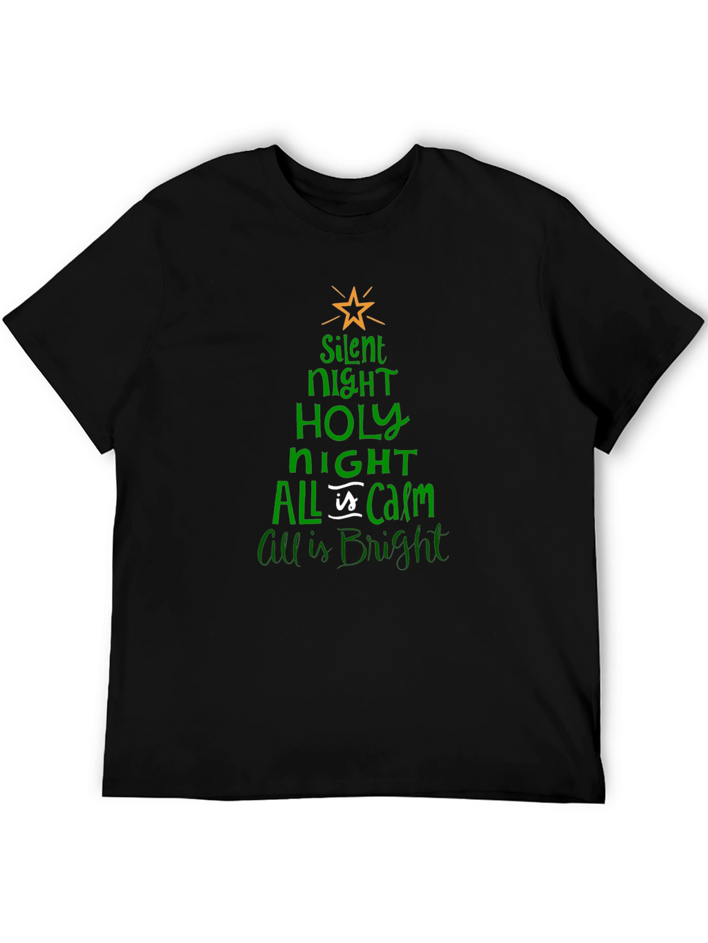 Silent Night Christmas Tree T-Shirt