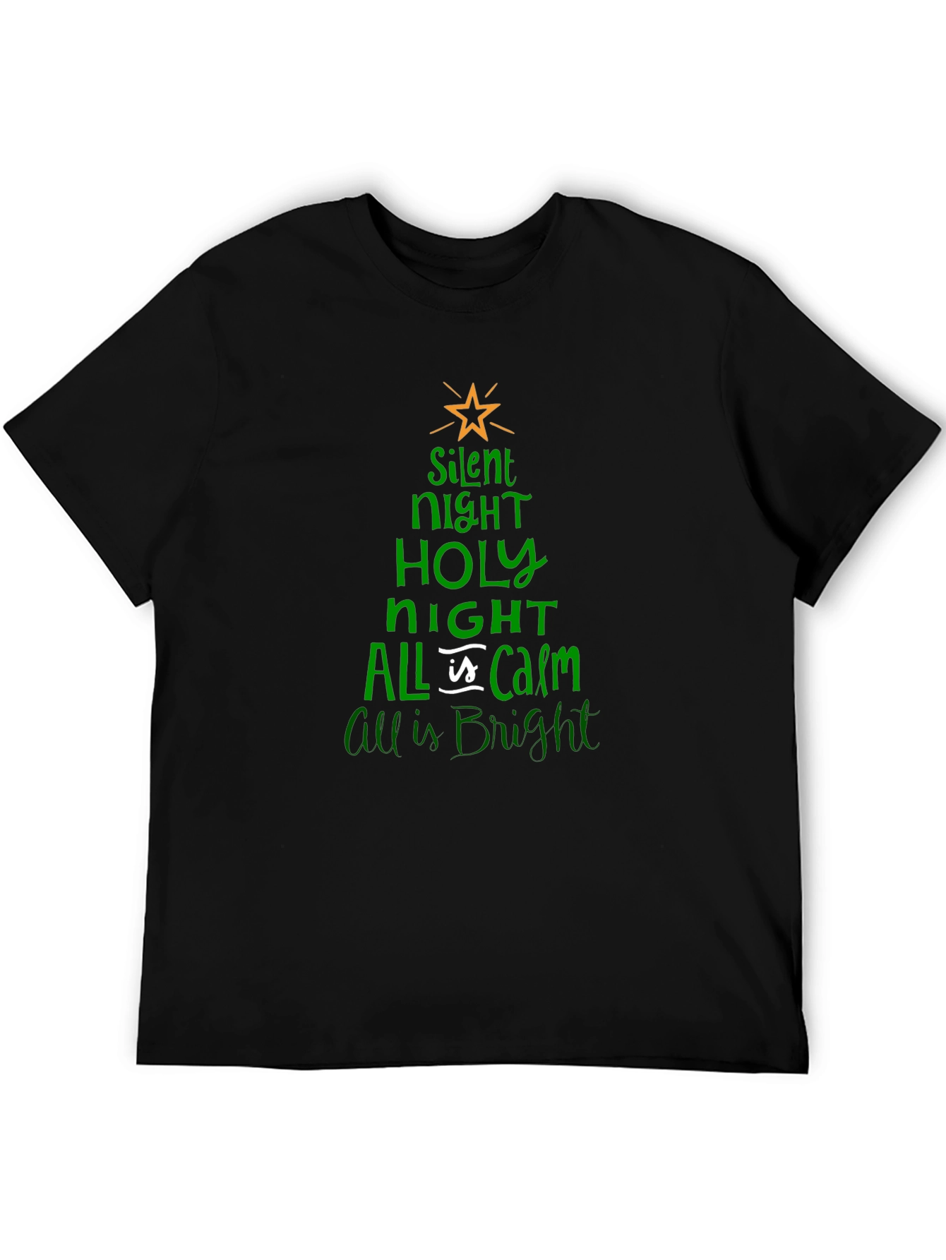 Silent Night Christmas Tree T-Shirt
