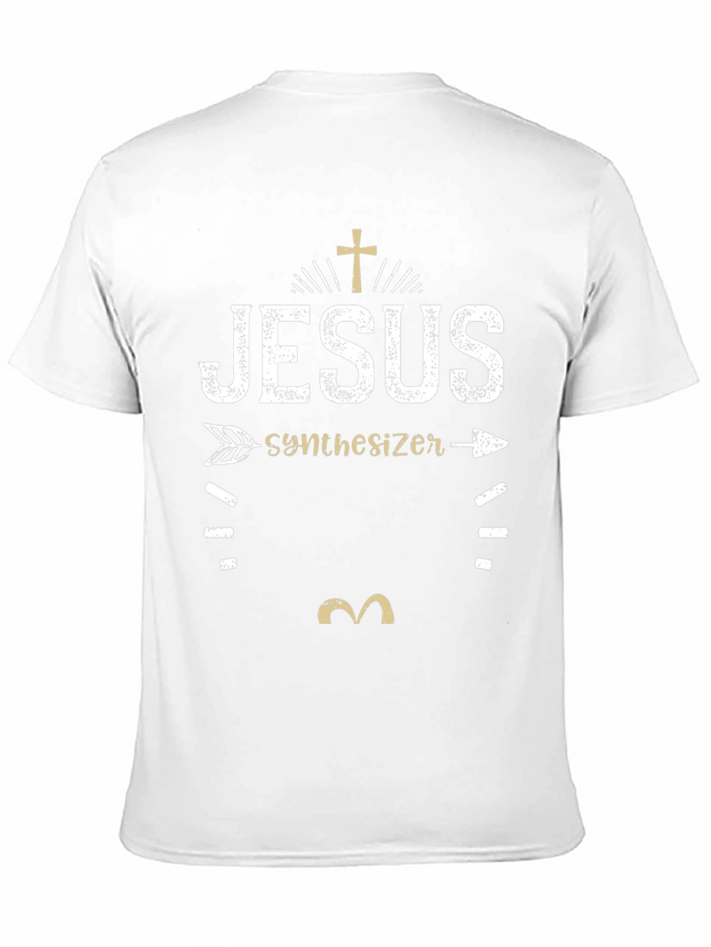 Jesus Synthesizer Graphic T-Shirt - Black