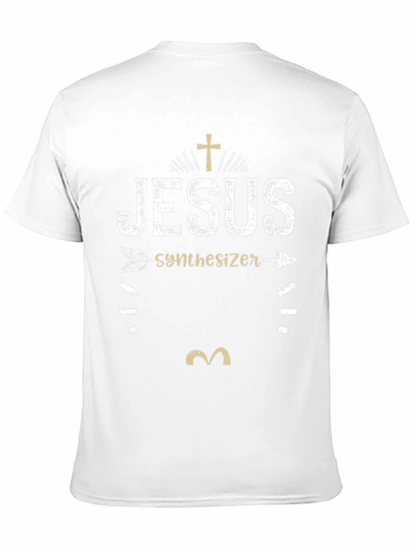 Jesus Synthesizer Graphic T-Shirt - Black
