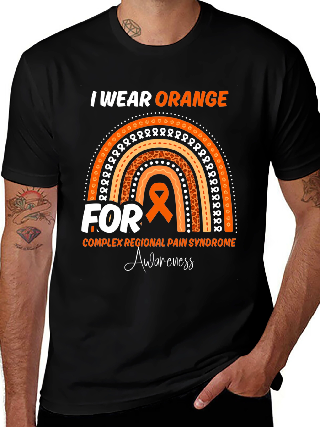 I Wear Orange Complex Regional Pain Syndrome Awareness T-Shirt